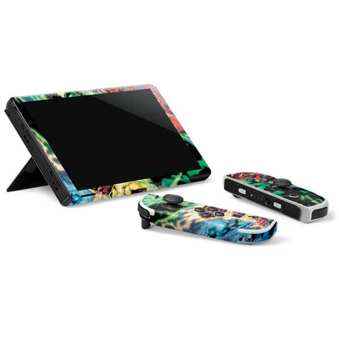 DC Comics Green Lantern Blackest Night Art work by Ivan Reis Nintendo Switch OLED (2021) Skin